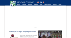 Desktop Screenshot of mentorcollege.edu