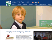 Tablet Screenshot of mentorcollege.edu